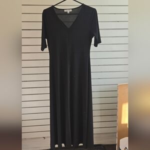 Chaus Black V-Neck Maxi Dress